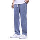 
[Brand code breaks the code to pick up the bargain] Trendy brand soft Tennis jeans for men loose straight-leg casual wide-leg pants for men ice 1048 black M (100Jin [Jin equals 0.5 kg]) equal code