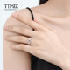 TTMIX live platinum ring for women pt950 platinum zodiac snake ring adjustable 3.7-3.9g