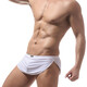 Men's basic Arrow pants, boxer briefs, no-take-off thong, flip-up, no-take-off gay men's fun fat pants, white XXL
