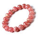 Knock knock love red stone bracelet for women Argentina pink East China Sea crystal agate rose quartz strawberry crystal loose beads peach blossom bracelet bead diameter about 7mm