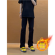 7 hochwertige schwarze Scimitar-Jeans für Männer im Frühjahr und Sommer American High Street Lose Lose gerade schlanke lange Hosen für Männer DF-701 Black M (90-105jin [Jin gleich 0,5 kg])