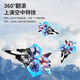 Yunya Remote Control Aircraft Toys Boys With Fall Resistance Fighter Model Aircraft Aircraft Helicopter Children's Birthday Gift 3-6-14 ans. Modèle débutant - Green - [Handle] High Range