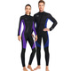 DIVE&SAIL long-sleeved one-piece wetsuit 3MM wet suit for men and women, surf suit for couples, warm and cold snorkeling, winter swimsuit, wet suit, men's black 3XL XXX