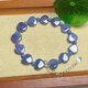 POP Tanzania Natural Tanzanite Love Bracelet Women's Ocean Heart Natural Purple Blue Crystal Bracelet Jewelry Gift 6mm