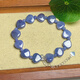POP Tanzania Natural Tanzanite Love Bracelet Women's Ocean Heart Natural Purple Blue Crystal Bracelet Jewelry Gift 6mm