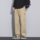 Jeep Spirit Casual Hosen für Männer Sommer Neue amerikanische trendige Arbeitshose für Männer losen gerade Männerhosen Casual Hosen 9856 Khaki + 9856 Black M.