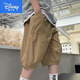 Disney (Disney) boys' cropped pants summer thin pure cotton children's work shorts loose handsome boys summer sports pants trendy camouflage seven. split pants 140 8-9 years old 125-13549-61Jin [Jin equals 0.5 kg]