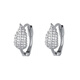 Guanpuge Fat Donglai same style pt950 platinum earrings for women PT950 moissanite ear piercing platinum ear buckle ear studs temperament ear platinum leaf ear buckle