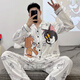 韦戒睡衣男生少年感男2025年春秋季新款长袖动漫男士大码青少年可外穿 【9923】 L 3L 【建议165-195斤】