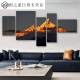 Rizhao Jinshan Sala de estar Decoración de la sala Atmosférica Fuji Sofá Fondo de pared Moderno de dormitorio simple Murales colgantes Pifeng 1047 Pentecosidad grande Pentecose Film de cristal de 25 mm