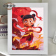 哪吒2魔童闹海钻石画儿童手工diy材料包之钻石贴画钻石绣5D幼 7372相框+工具