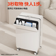 
DTA suitcase trolley case for women with open lid multifunctional wide trolley suitcase password box for men burgundy 26 inches