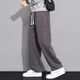 Fog Sky Casual Hosen für Männer in Frühlings- und Sommermodemarke Loose Spleißen gerade Hosen Khaki Drapery Vielseitige Sportarten American Hosen Männer CJ-6628 Khaki XL (Empfohlen 135-150jin [Jin gleich 0,5 kg]))