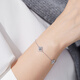 Luk Fu Jewelry Platinum 950 Four-leaf Crocodile Platinum Bracelet Fashion Shiny Bracelet Priced L19P0004DS 5.46 grams (including labor cost 683 yuan)