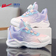 回力（Warrior）女童运动鞋春秋款轻便软底休闲跑步鞋WZ(CL)-1071 粉/紫35