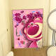Lnga Landgre Strawberry Bear Digital Oil Pintar Diy Relleno para colorear a mano hecha a mano Raspberry tiene problemas de dibujos animados de aceite acrílico Decoración de color de color QX12593 60*80cm de espesor Marco interno de madera maciza + marco interno decorativo exterior decorativo