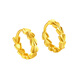 Liuguifu Jewelry 18K gold earrings Fengwei AU750 color gold earrings yellow 18k gold earrings EK0200028