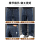 Playboy; Playboy2025 Neue High-End-Dünne Jeans für Männer gerade loser Frühling und Sommer-Herrenhosen elastische lässige langen Hosen 702H Schwarz und Grau [Frühlings- und Herbststil] 33 [Taillenumfang 2 Fuß 6 eignet sich für 150 Jin [Jin entspricht ca. 0,5 kg]]