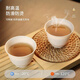 High temperature resistant disposable kung fu tea cup storage home office hospitality rice husk tea cup 80 85ml rice husk cups + 1 cup holder
