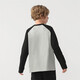 Jeep Children's Clothing Boys Camiseta 2025 Spring and Autumn New Style For Children Girls mangas largas y niños grandes Versátiles simples mangas largas casuales NT3892 metros marrones 130 cm [Altura sugerida 125-135]