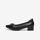 Bata Light Mund Single Schuhe für Frauen 2025 Frühlingseinkaufszentrum Neue Schaffell Dicke Ferse Pendler Bogen Single Schuhe 6296daq5 Schwarzweite Ausgabe 36