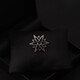 QUAMER retro gun black six-pointed star brooch men's suit versatile badge exquisite small lapel pin one retro silver