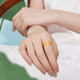 Lukfook Jewelry Gold Ring Loach Back Ancient Method Pure Gold Couple Gift Price F63G0024DS No. 15 - About 3.87 grams