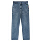 Jeanswest High-End Tensil Jeans Herren Sommer Dünne amerikanische Modemarke Retro losen lässigen, häufigen langen Hosen mit weit langen Hose 3019 Retro Blau [winziger dünner Stil] 30