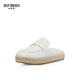 
DEEP BREATH Deep Breath Women's Shoes Casual Commuter Versatile Muller Slippers Fisherman's Shoes Women's AX11154 White 35
