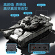 
MPPMCK children's remote control vehicle tank toy remote control vehicle military model military green electric armored vehicle crawler boy military green crawler tank [with light sound] battery life version [a set of rechargeable batteries + charging cable]