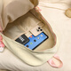 
Curious cat cute little bear schoolbag female junior high school student plush cartoon doll large capacity backpack elementary school student backpack blue pink [with big bear doll + candy rabbit]