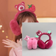 Donau-Traum Kinder Winterohrmuffins warm niedliche Cartoon Plüsch Ohrdecke Mädchen Ohren warme Ohren Ohren Abdeckung Erdbeerbär Dicked 1# Rose Rot Erdbeerbär Dreidimensionales Ohrmuffins verdickte warme faltbare Falten-Empfehlung für 5-12 Jahre