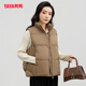 Ducky winter short stand collar down vest thickened loose warm casual fashion jacket vest for women