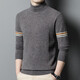 
NOSSKISS luxury high-end brand pure sweater men's winter warmth and thickened double-turn turtleneck sweater knitted base shirt Black 4XL 190