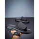 KLWP Slipper Herren Sommer 2025 Neue modische und vielseitige weiche Sohle Beachschuhe für Männer, die wasserdicht und tragensresistente Flip Flops schwarz 6189 38
