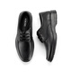 Aokang Men's Shoes Daily Casual Business Shoes Lace-up Low-top Leather Shoes Men's Genuine Leather Black Spring and Autumn Dad Men's Shoes Black 41
