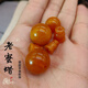 DRJEFUN natural raw mineral old beeswax Buddha head split tee bracelet bracelet 108 beads accessories natural old beeswax diameter 12mm single boutique
