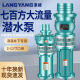 
XMSJ customized inch high-pressure submersible pump 380v three-phase farmland irrigation large flow high-lift oil immersion pump gushing ground pumping factory 9000 watts 3-inch pipe diameter 70 square 45 meters 9768839 380V