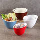 Yonghuanmide slanted bowl commercial imitation porcelain hot pot restaurant tableware plastic vegetable lettuce bucket self-service seasoning sauce small bowl z009 white