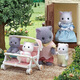 森贝儿家族（Sylvanian families） 日版波斯猫宝宝 过家家女孩玩具玩偶套装 生日礼物送儿童礼物