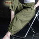 Zimu Cotton and Linen 2025 Spring and Summer Clothes Women's Nine-Point Casual Pants Loose Harem Bloomers Slim High Waisted Versatile Carrot Pants 6636 Army Green M (Recommended 95-115 Jin Jin is equal to 0.5 kg)