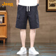 JEEP Ice Silk Thin High-end Cargo Shorts Men's 2025 Summer Loose Casual Pants Men's Five-Point Medium Pants Men