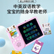 Dahuixia Kinderspielzeug frühe Bildung Alphabetisierung Kinder Lernmaschine Baby Smart Painting Card Chinesische und englische Karte Einsatzmaschine Kinder Lademodell ~ rosa Malerei Maschine + 510 Chinesisch und Englisch in Inneren