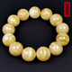 Amber style, one object, one picture, one certificate, natural beeswax bracelet, amber men's bracelet, Russian white flower wax, no cracks, bracelet 44.8g, 18mm