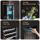Vinocave wine cabinet constant temperature moisturizing wine cabinet home living room refrigerator compressor ice bar air-cooled frost-free refrigeration office embedded multi-function display cabinet ultra-thin 266B dual temperature dual control 243L