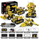 Jabadabado Kinderspielzeugprogrammierung Roboter Boy's 7-14. Geburtstagsgeschenk 6-10 Jahre altes Elektrowissenschaft und Bildung versammelten Bausteine ​​über Robot Five-in-One [Cool Colorful Box]