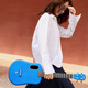 Nehmen Sie Fire Gitarre (Lavaguitar) Take Fire Ukulele Lava U 2 Anfänger tragbare Einstiegsgitarre Carbonfaser kleiner Gitarrenblitz Gold Freeboost 23 Zoll
