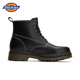 Dickies men's Martin boots fashionable men's boots comfortable outdoor boots leather boots men's British style work boots black 40