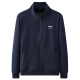 
Jeep (JEEP) brand sweatshirts for men's spring and autumn pure cotton cardigan loose large size stretch casual and comfortable sports top coat 7027 dark blue sweatpants tie 5XL