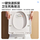 
ArROW square toilet cover quick removal cover plate thickened silent and slow down toilet seat adapted to AB1170/1295/12608 [Square] Anti-scratch-yellow-urea-formaldehyde cover plate